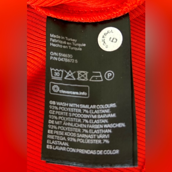 H&M Red Ribbed Bodycon Dress - Picture 7 of 7